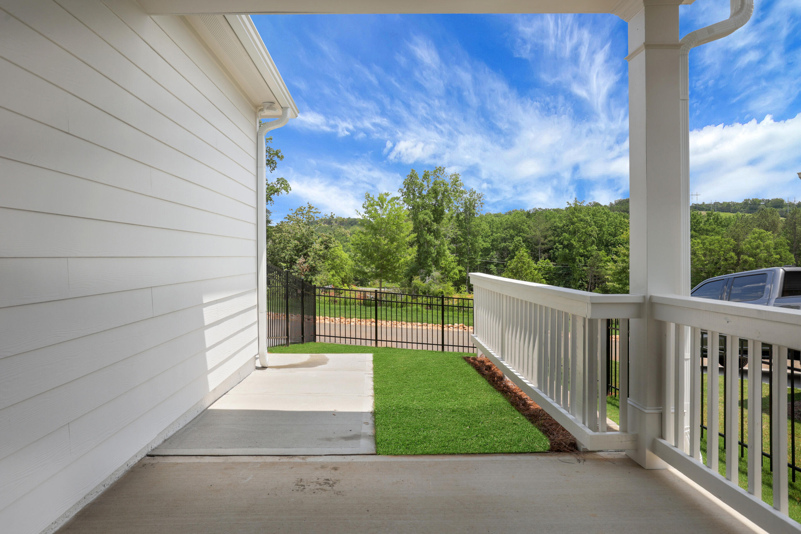 Backyard porch