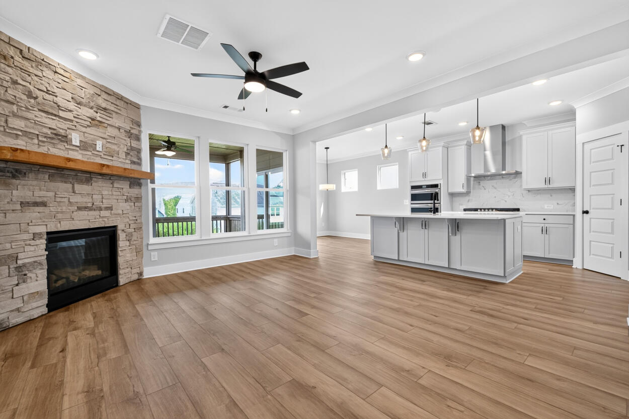 Open Living and Entertainment Space