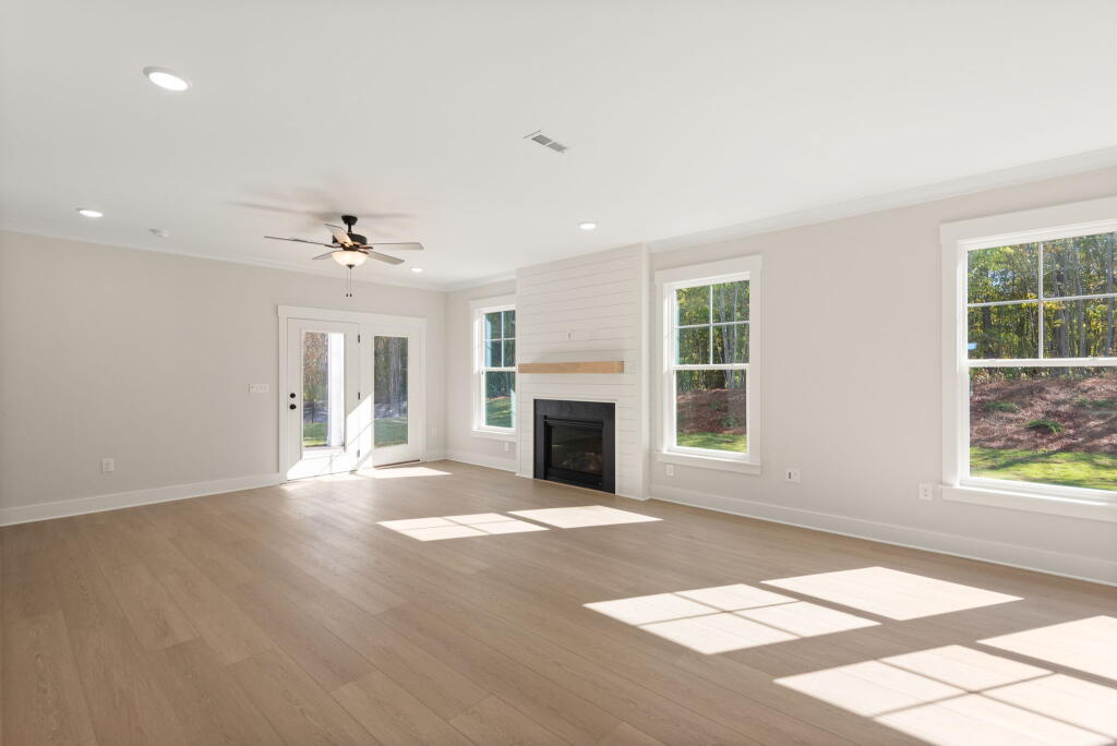 Connected Living and Dining Layout