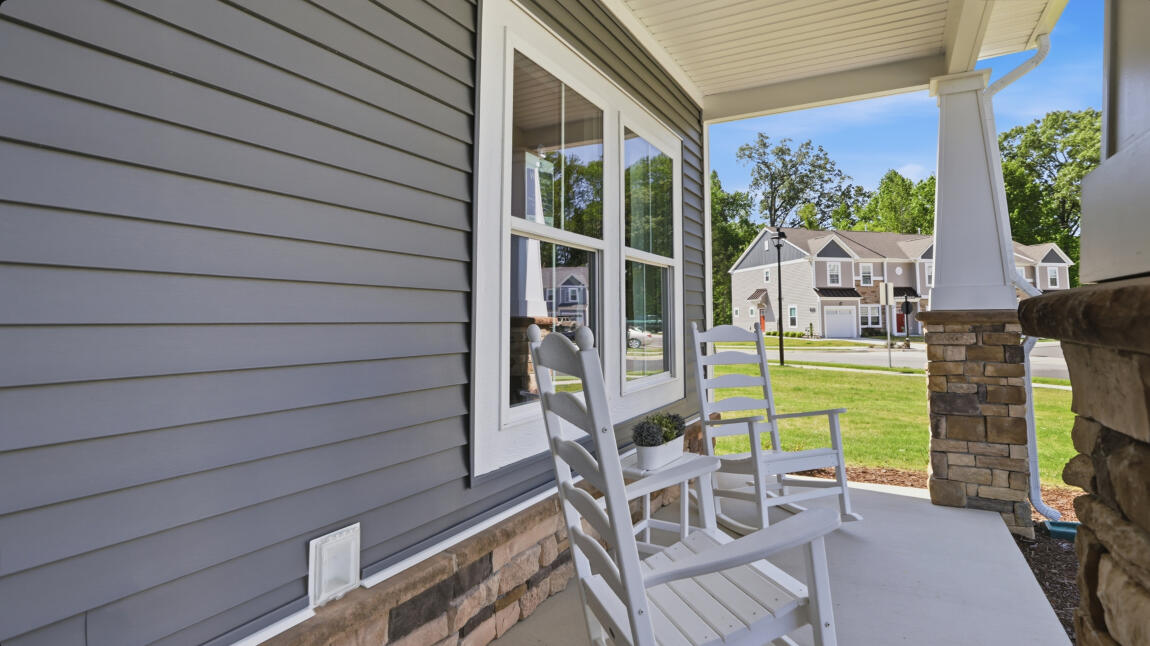 5103 Salerno II Regal | Model Home at The Vista's at Bennett's Creek Quarter | Suffolk, VA | Full Front Porch