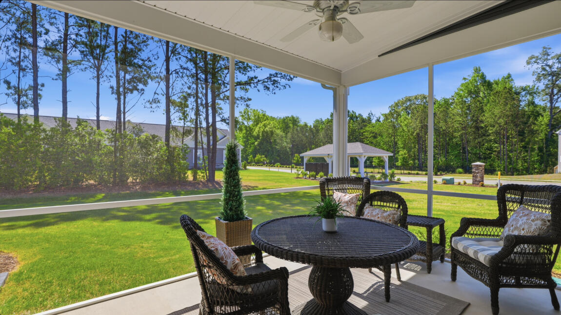 Spacious Backyard Porch