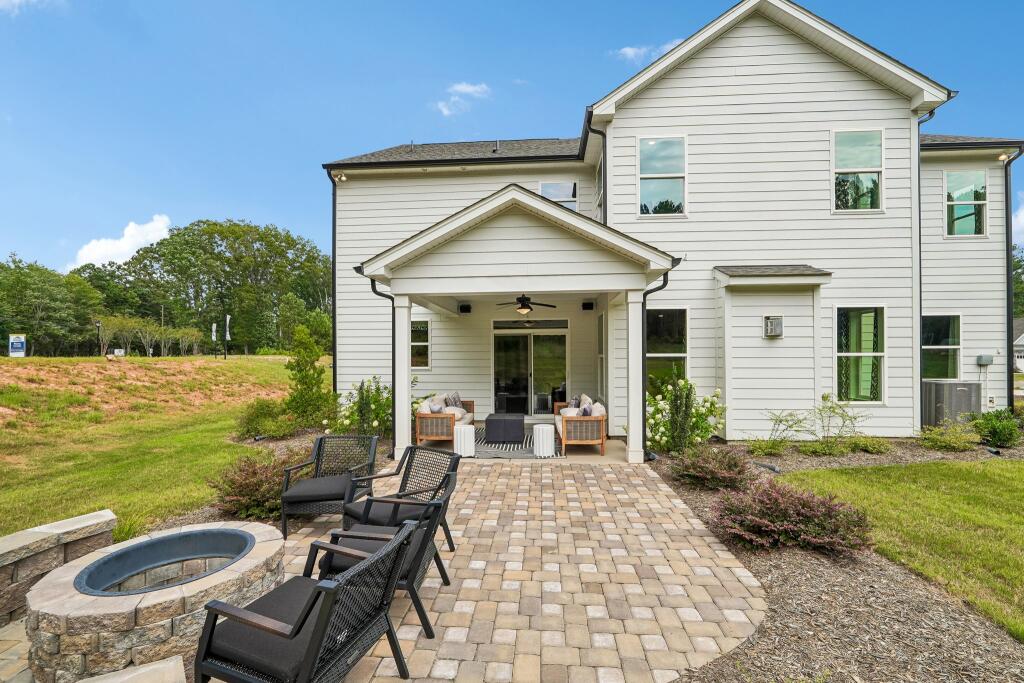 Scenic Fire Pit Patio Gathering Spot