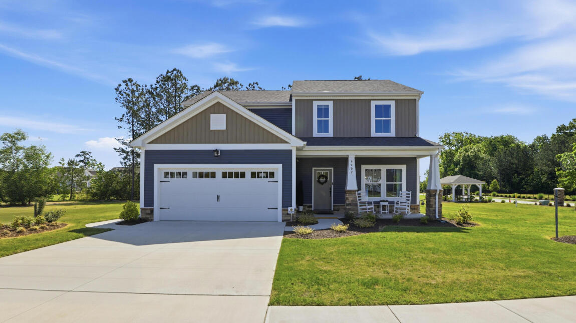 5103 Salerno II Regal | Model Home at The Vista's at Bennett's Creek Quarter | Suffolk, VA | Full Front Porch
