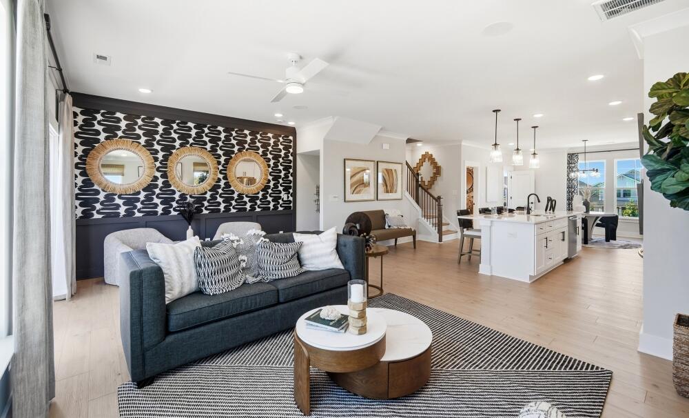 Open-Concept Kitchen & Living Room