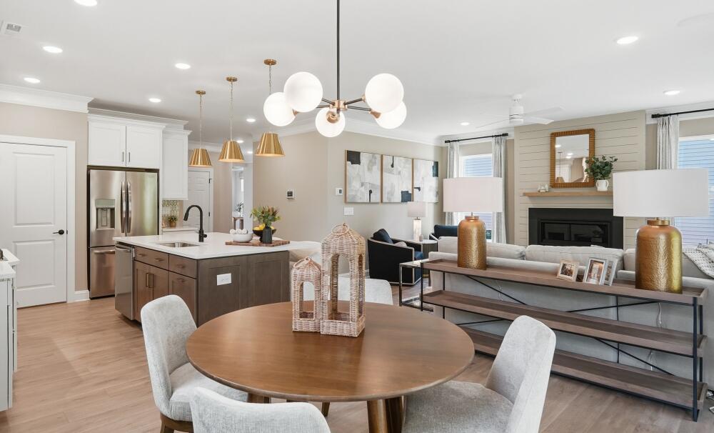 The Clayton Breakfast Area, Kitchen, and Family Room