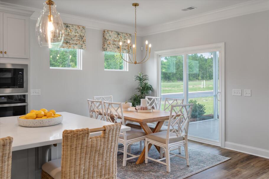 Connected Dining and Kitchen Area