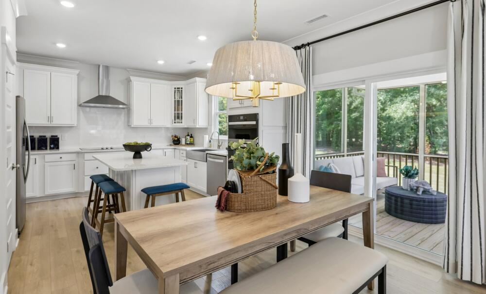 Connected Dining and Kitchen Area