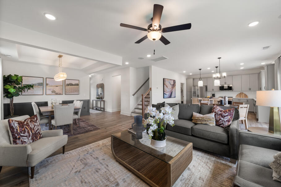 Connected Living and Lounge Area