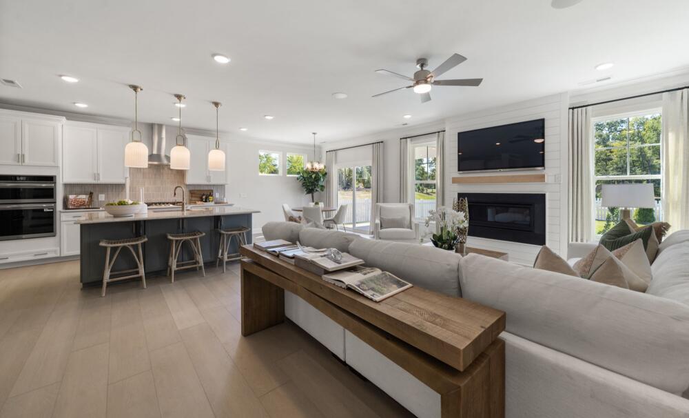 Open-Concept Kitchen and Living Room