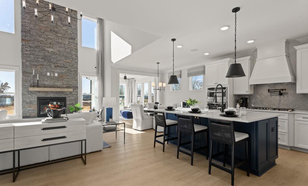 Family room and Kitchen