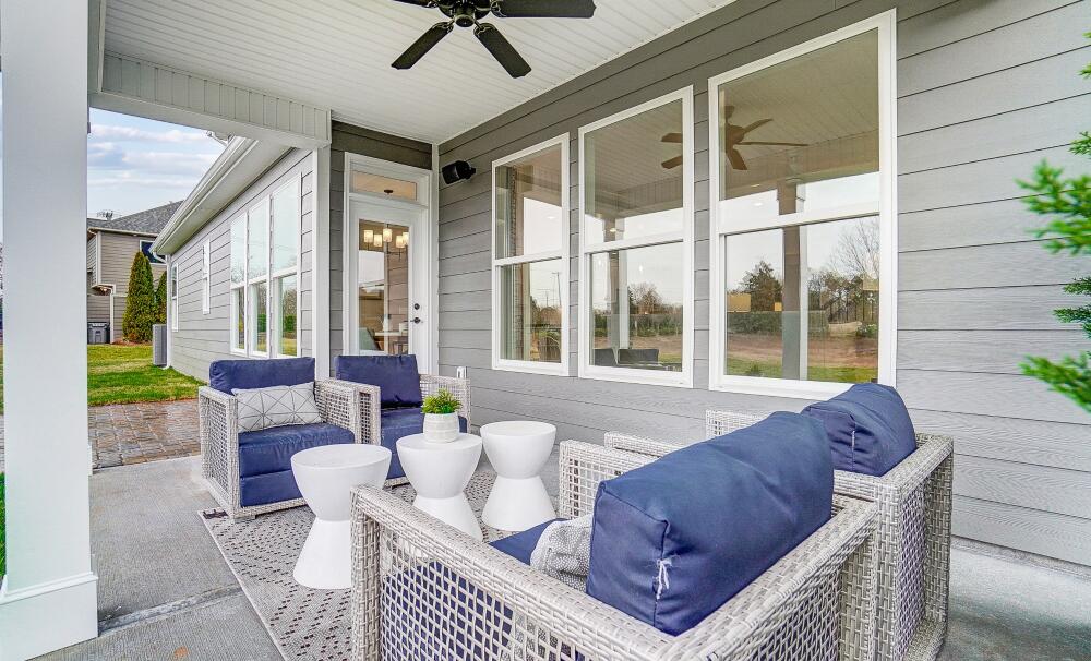 The Colfax Covered Rear Porch