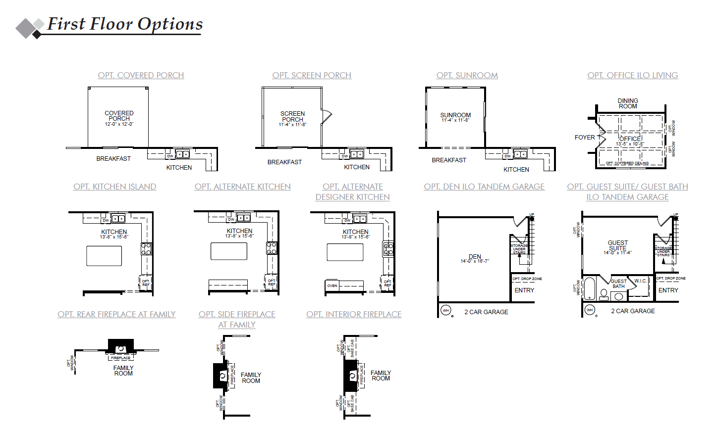 Hamilton 1st Floor Options Image