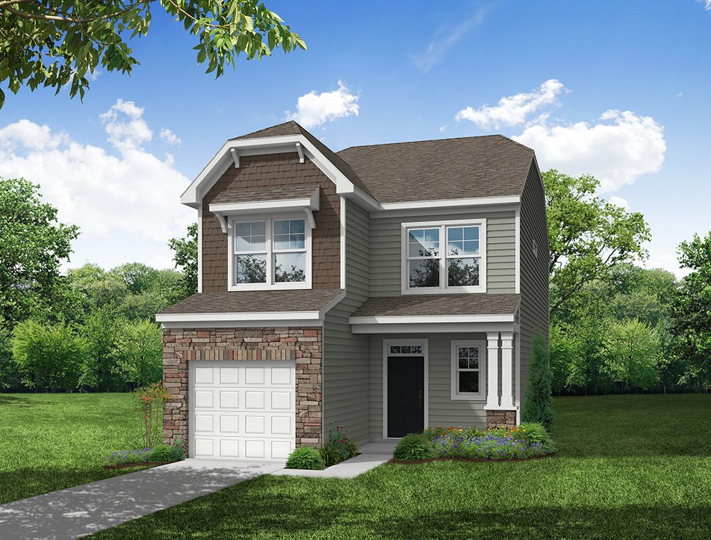 Whitlock E One-Car Garage on Slab
