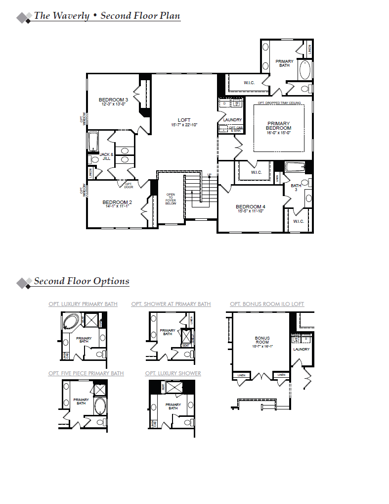 Waverly 2nd Floor & 2nd Floor Options Image