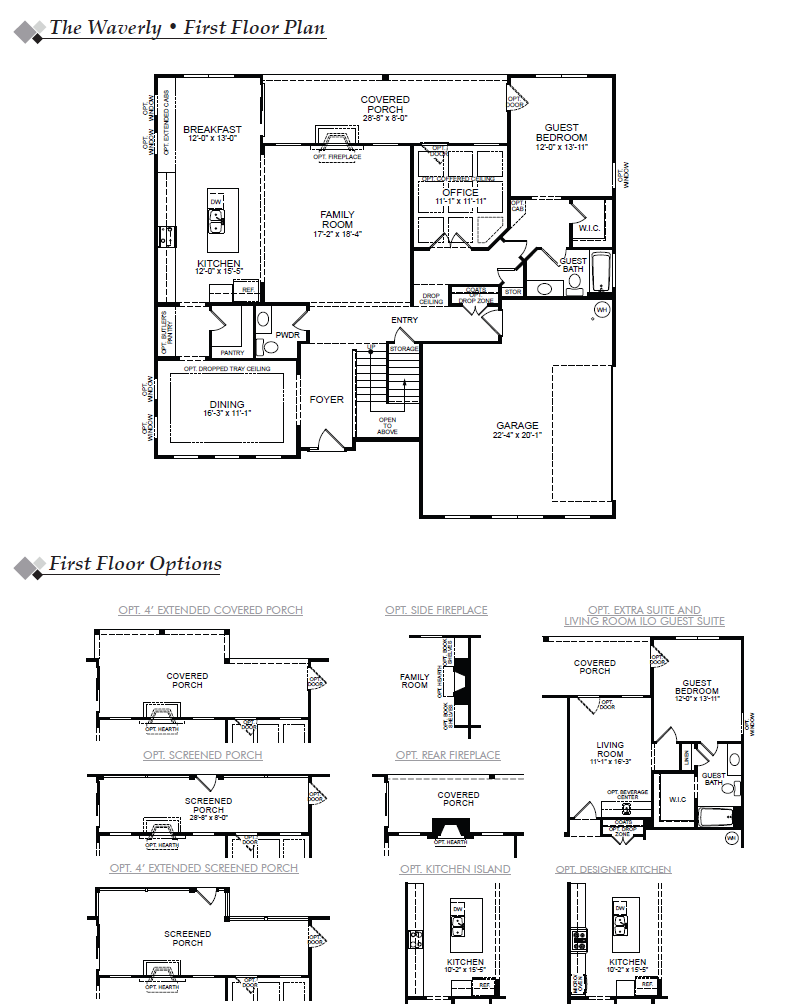 Waverly 1st Floor & 1st Floor Options Image