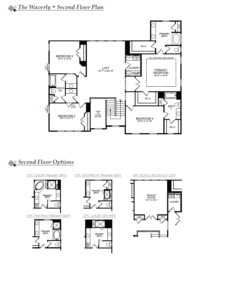 Waverly 2nd Floor & 2nd Floor Options Image
