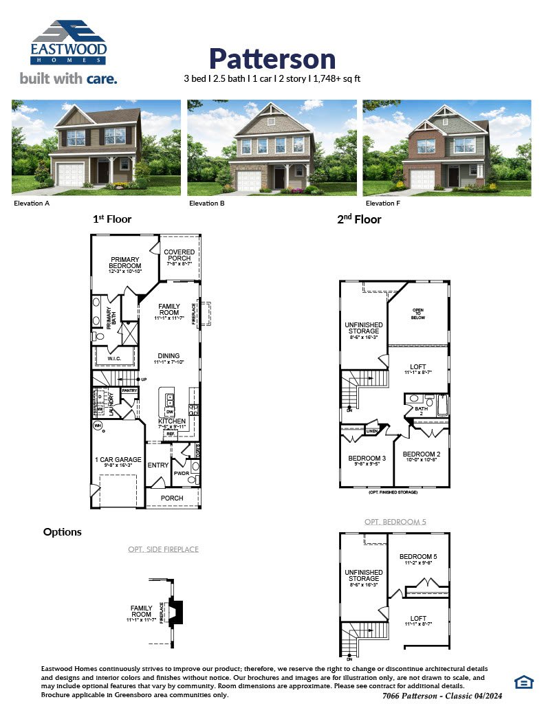 Photo of the floor plan of plan Patterson