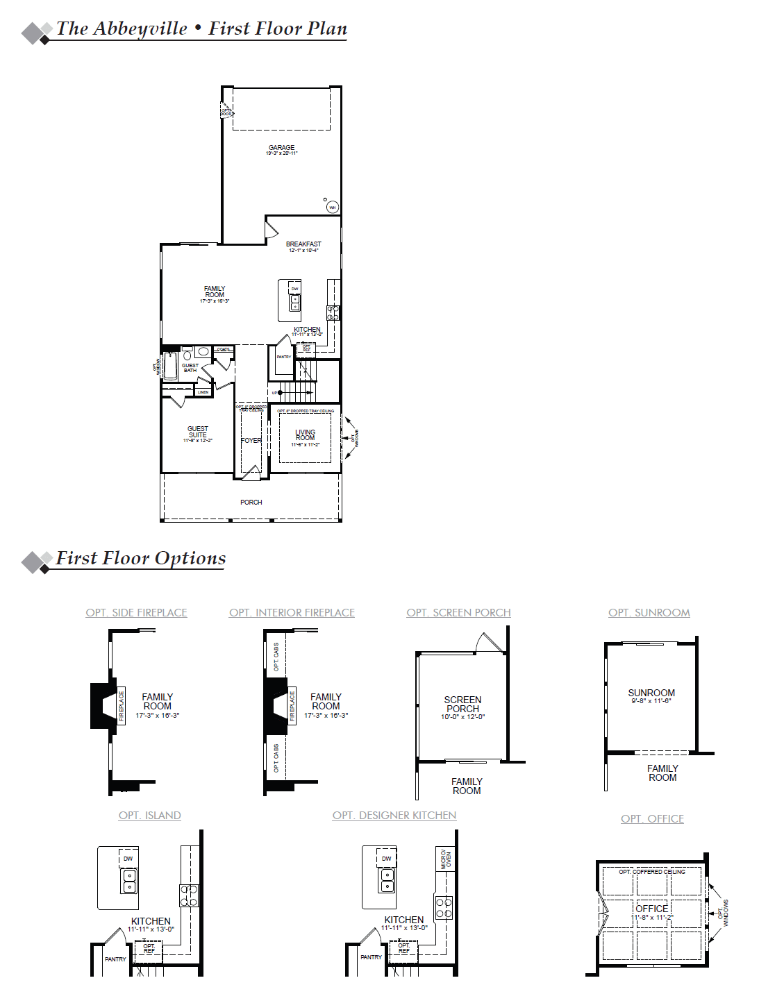 Photo of the floor plan of plan Abbeyville
