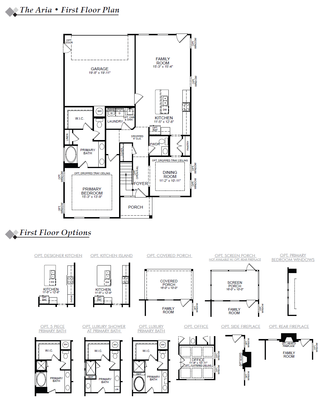 Photo of the floor plan of plan Aria
