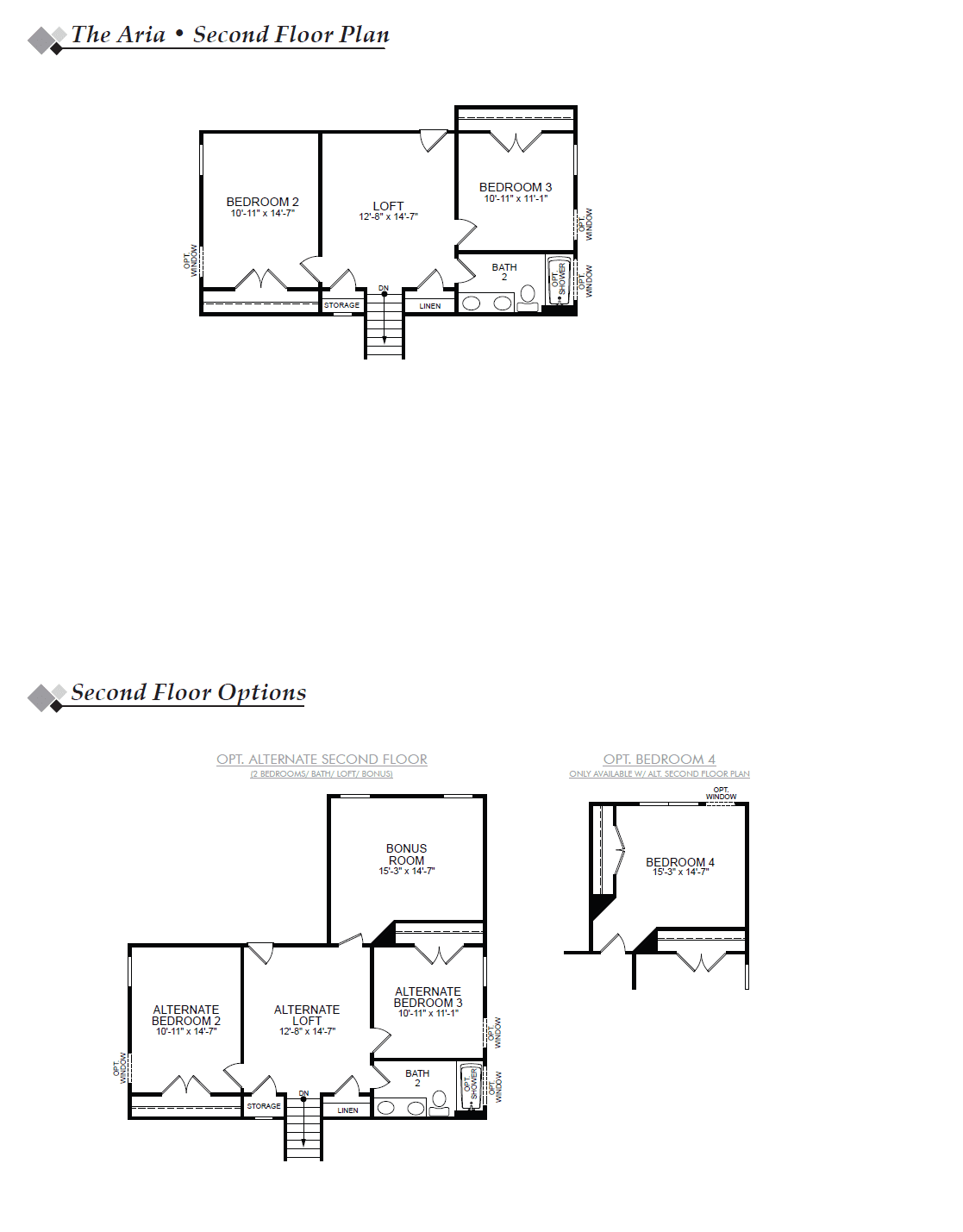 Photo of the floor plan of plan Aria