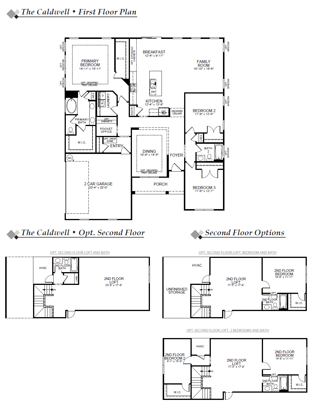 Photo of the floor plan of plan Caldwell