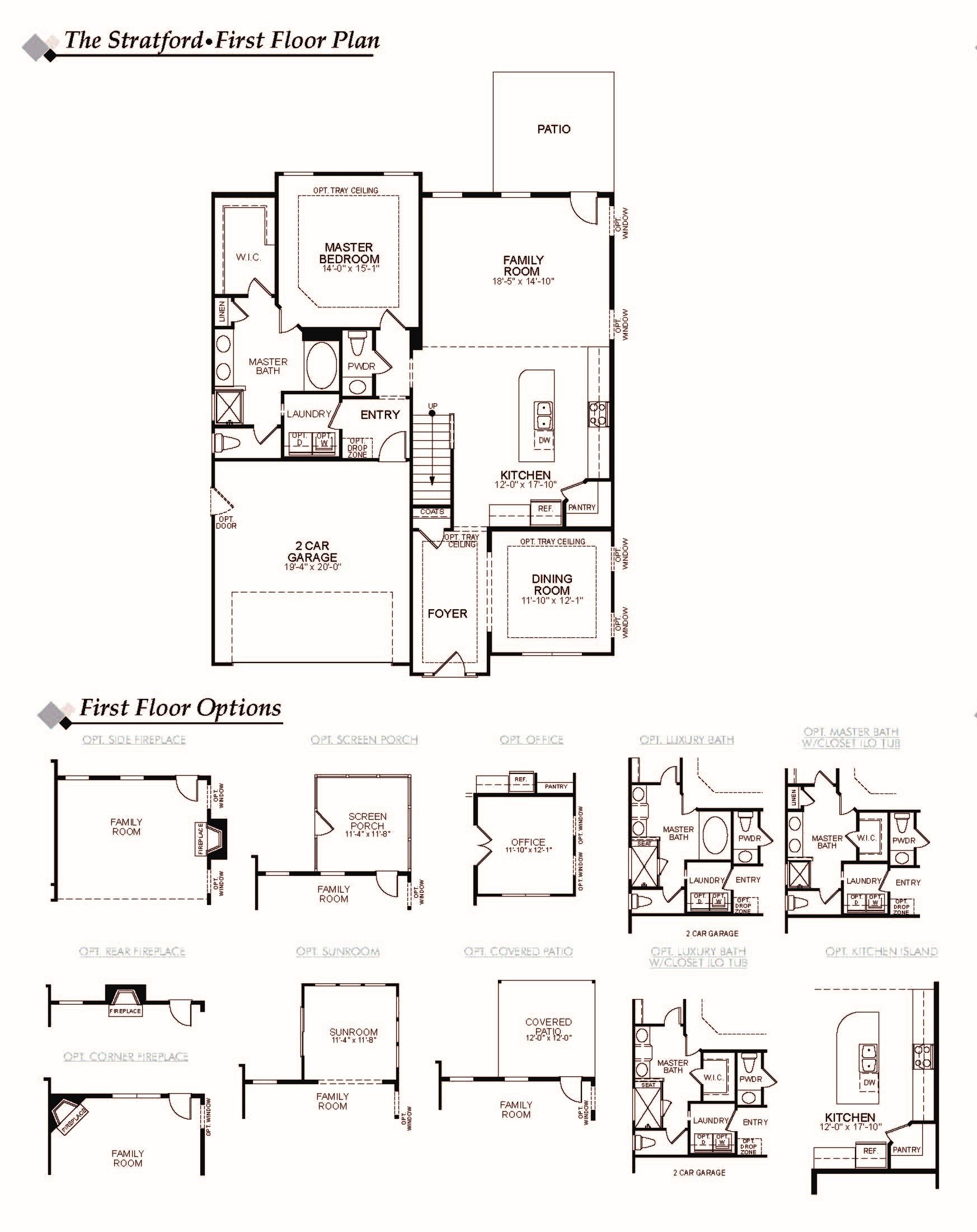 Photo of the floor plan of plan Stratford