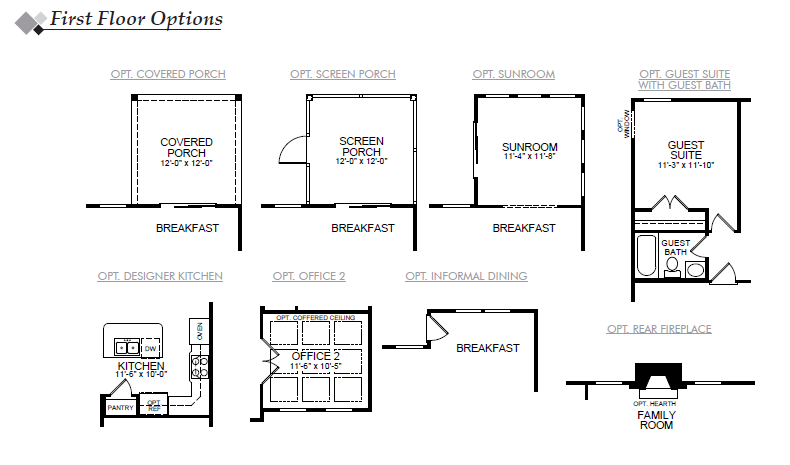 Newberry 1st Floor Options Image