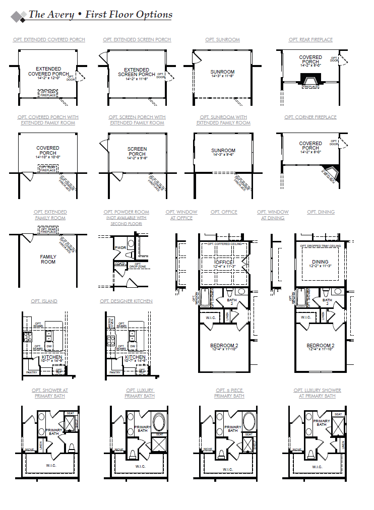 Avery 1st Floor Options Image