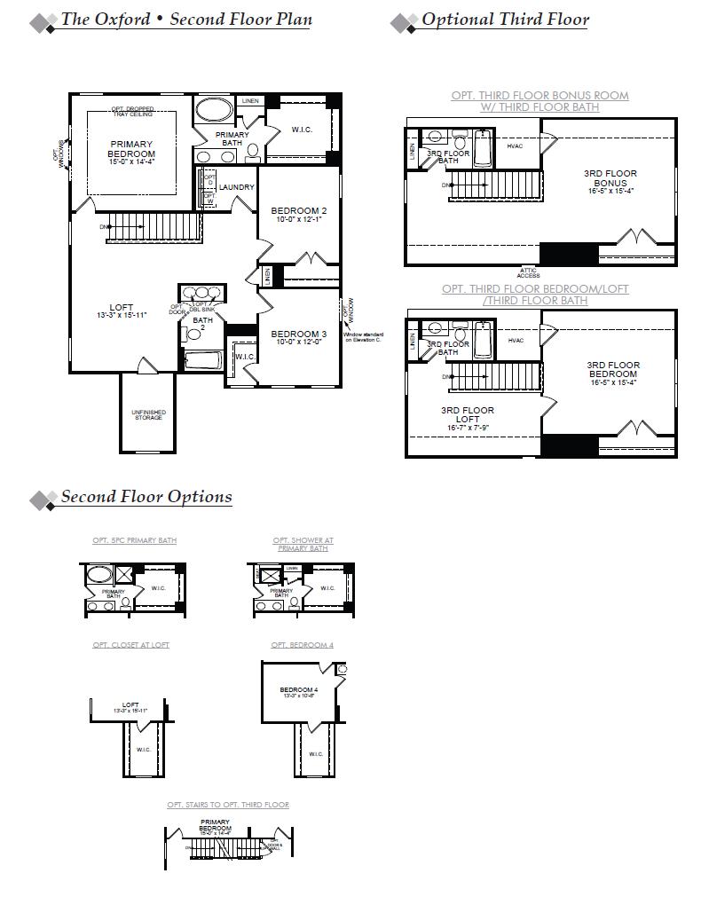 Oxford Second Floor & Optional Third Floor Image