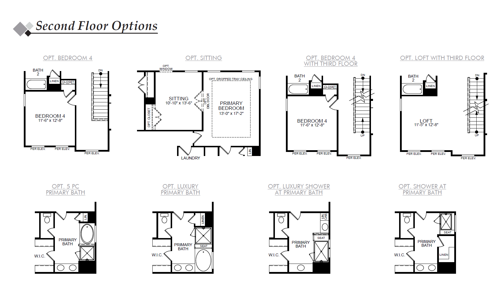Cypress 2nd Floor Options Image