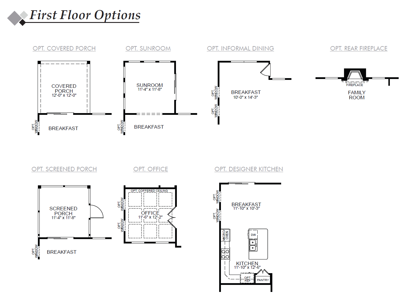 Cypress 1st Floor Options Image
