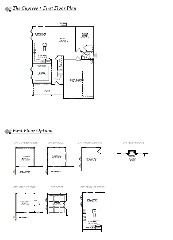 Cypress First Floor Image
