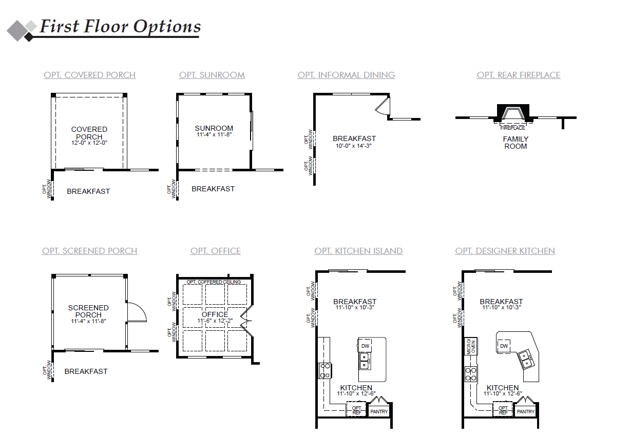 Cypress 1st Floor Options Image