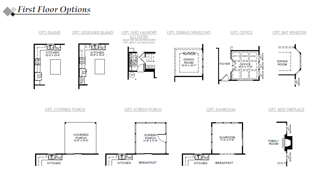 Drexel 1st Floor Options Image