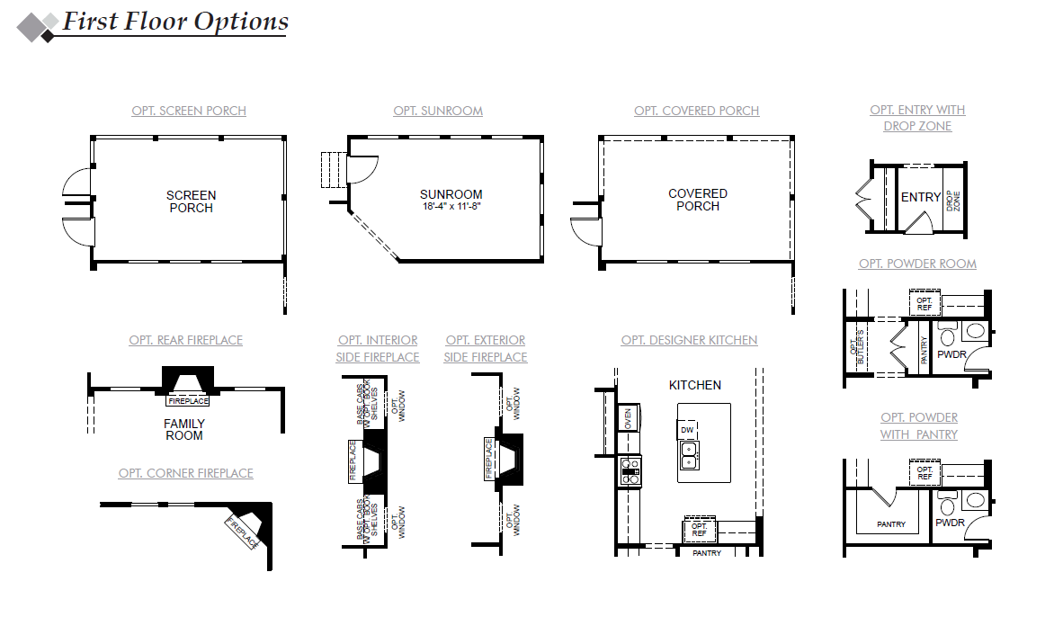 Roanoke 1st Floor Options Image