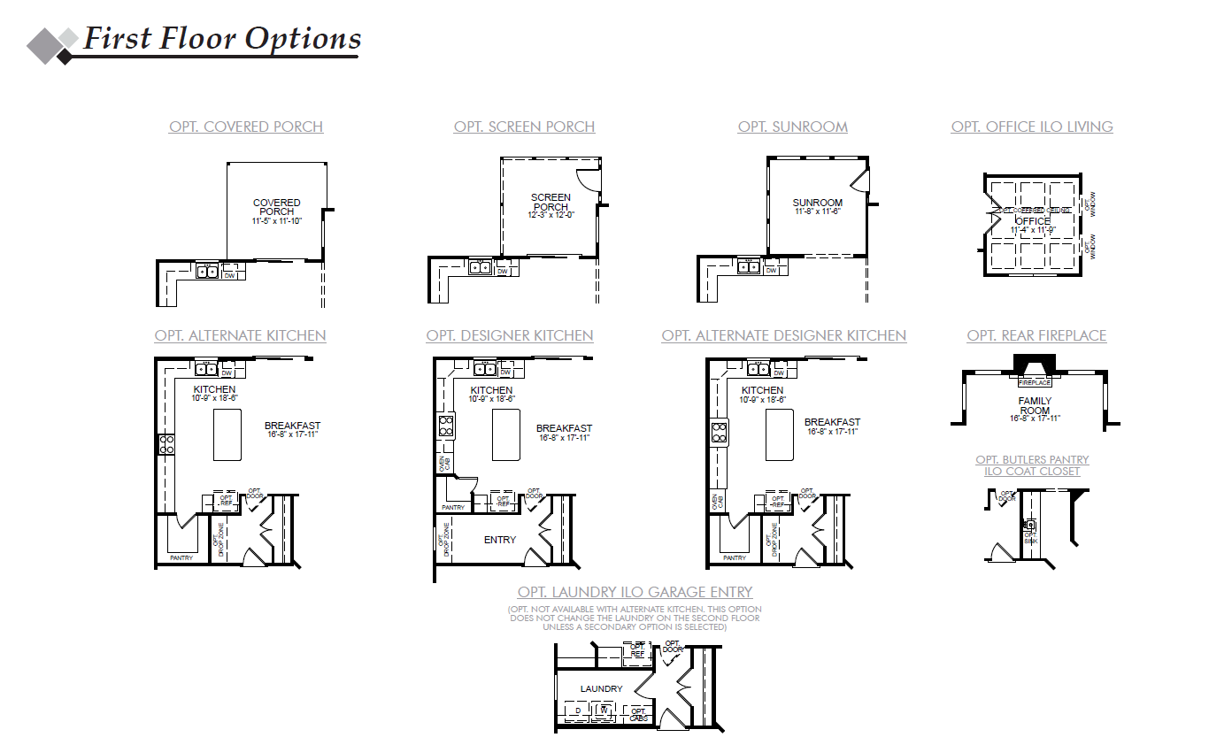 Charleston 1st Floor Options Image