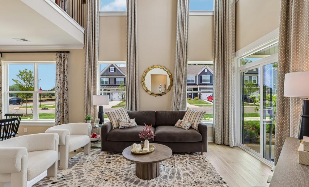 Two-story family room