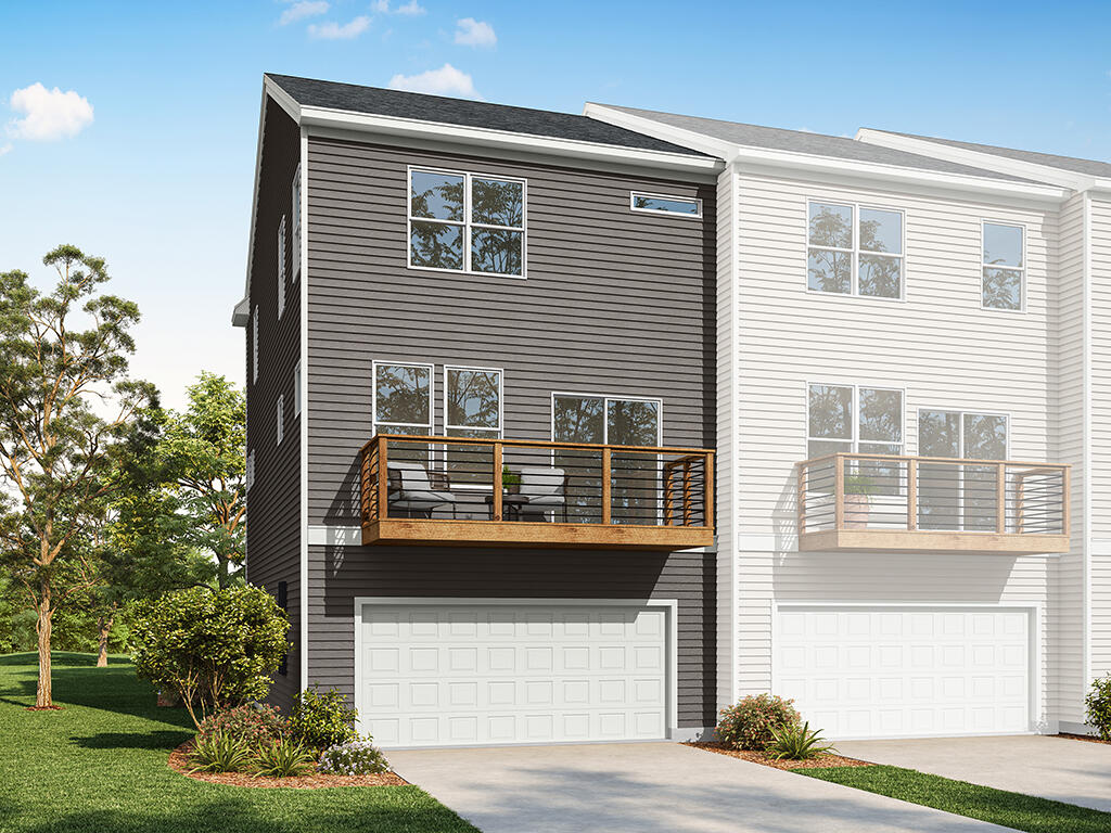 F | Right End Unit | Rear Elevation