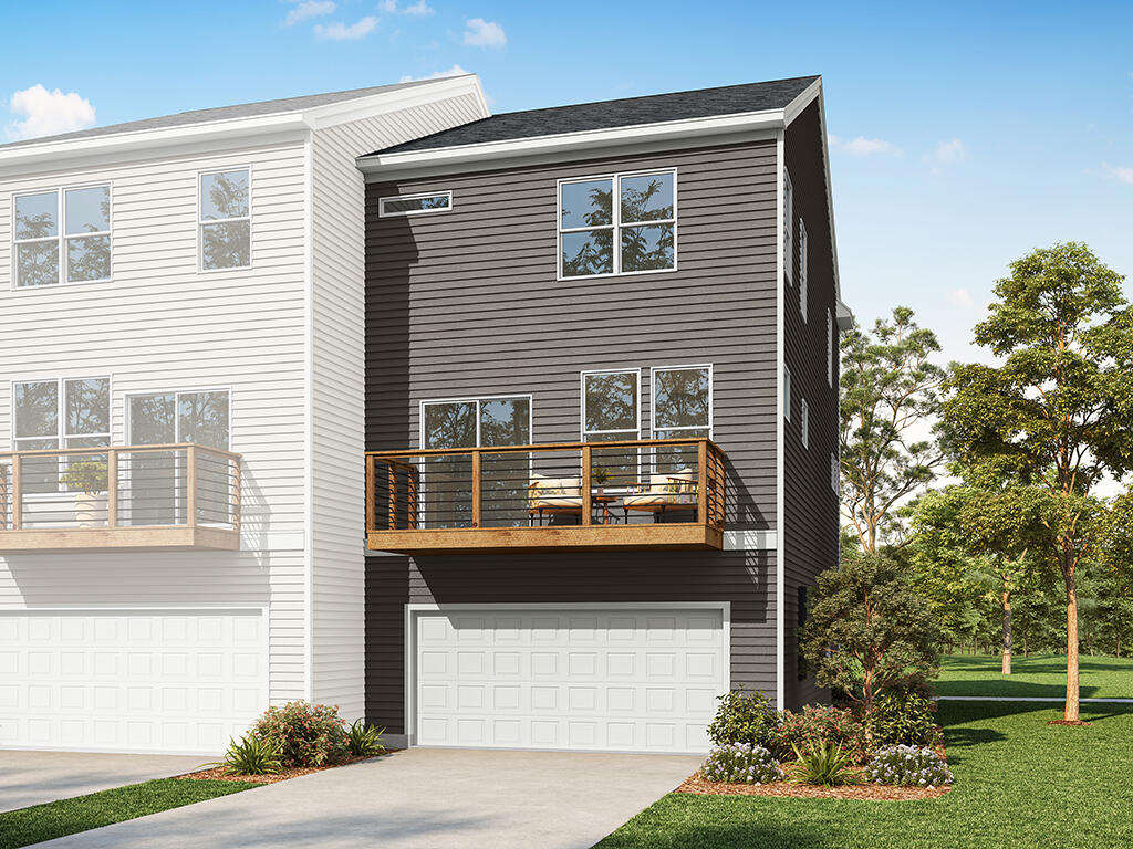 F | Left End Unit | Rear Elevation