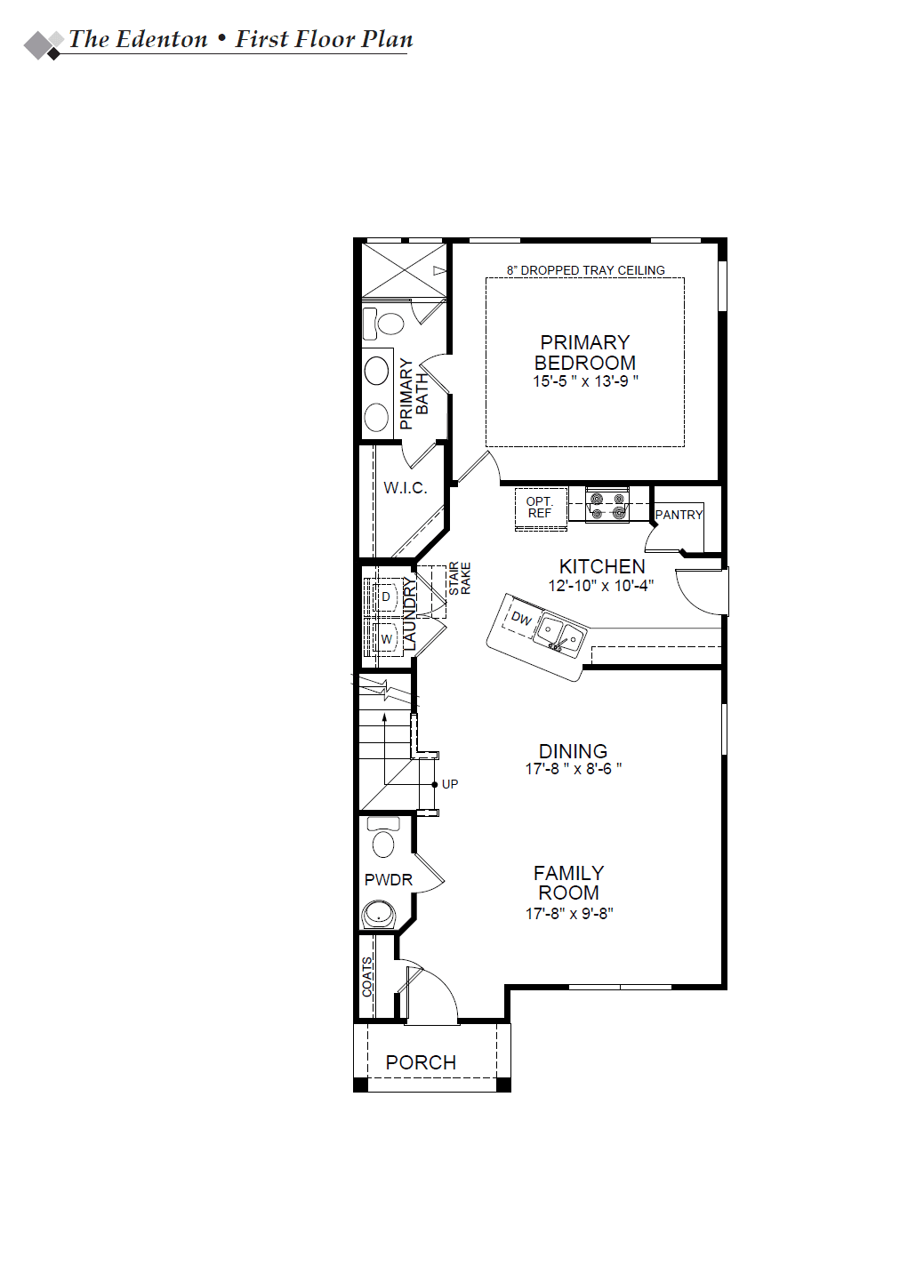 Photo of the floor plan of plan Edenton