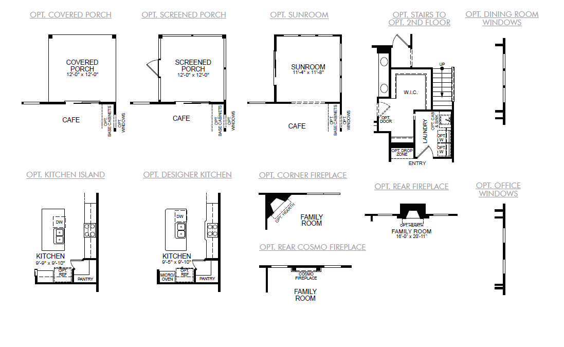 Wescott Additional 1st Floor Options Image