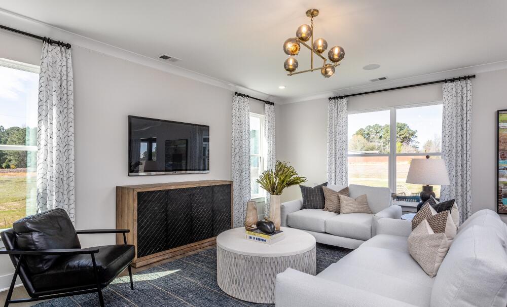 Warm-Toned Living Room