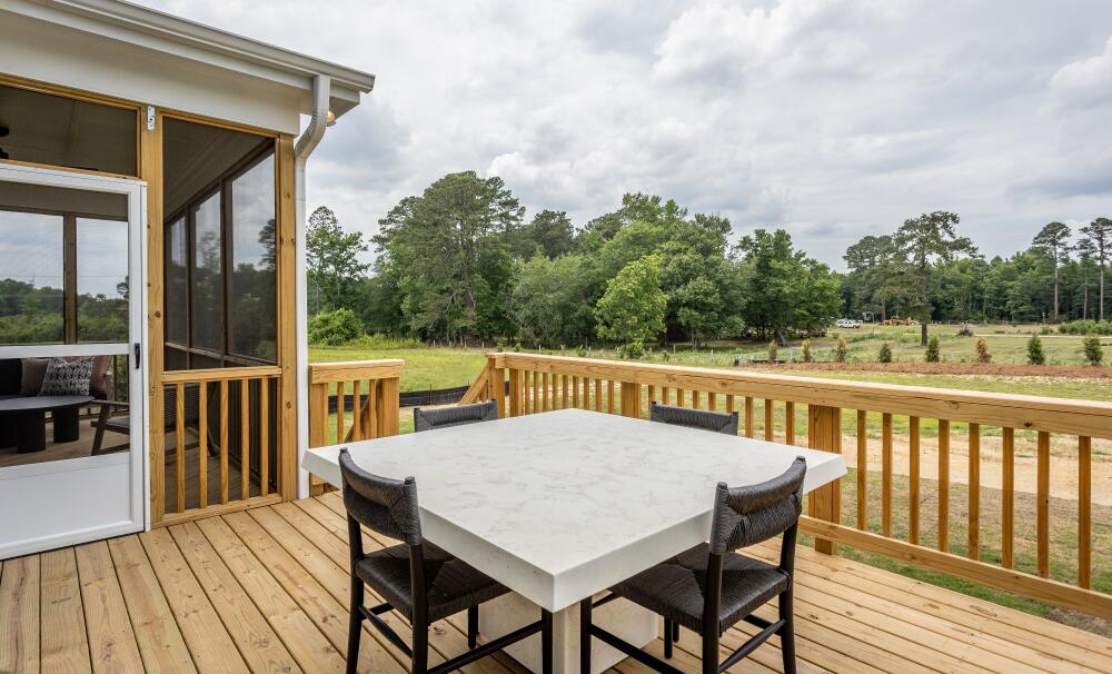 Backyard porch