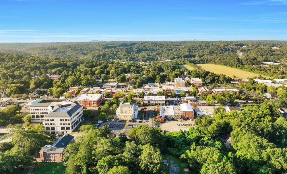 Aerial view of Canton Overlook