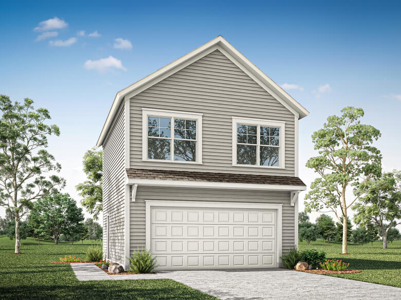 7999 Bolton B Two-story, Detached Two-Car Garage | One Garage Door
