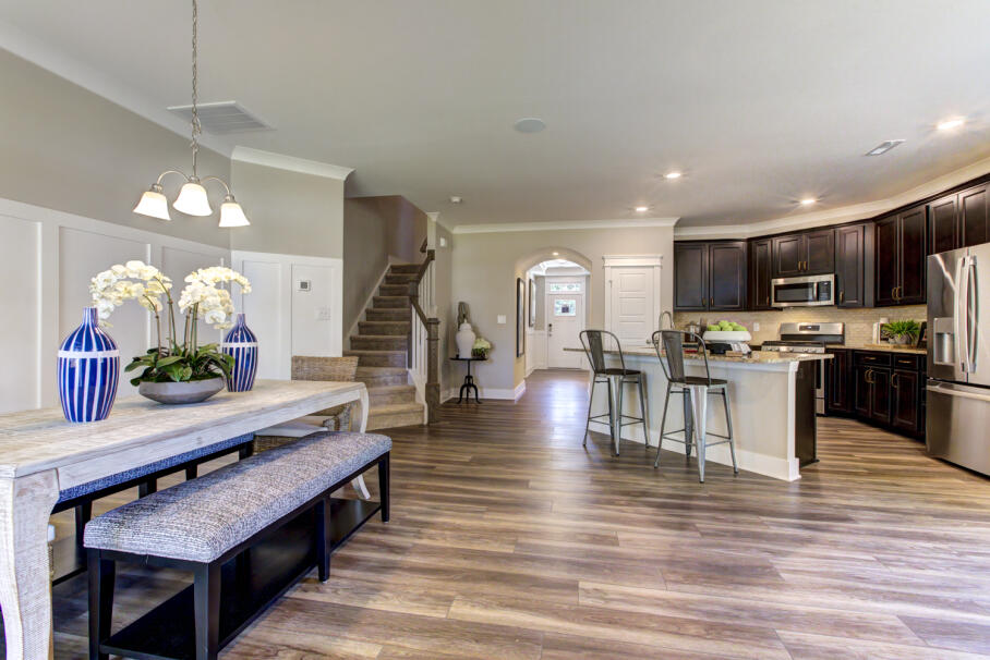 Open-concept main living area.