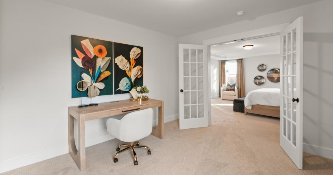 Home office off the primary bedroom