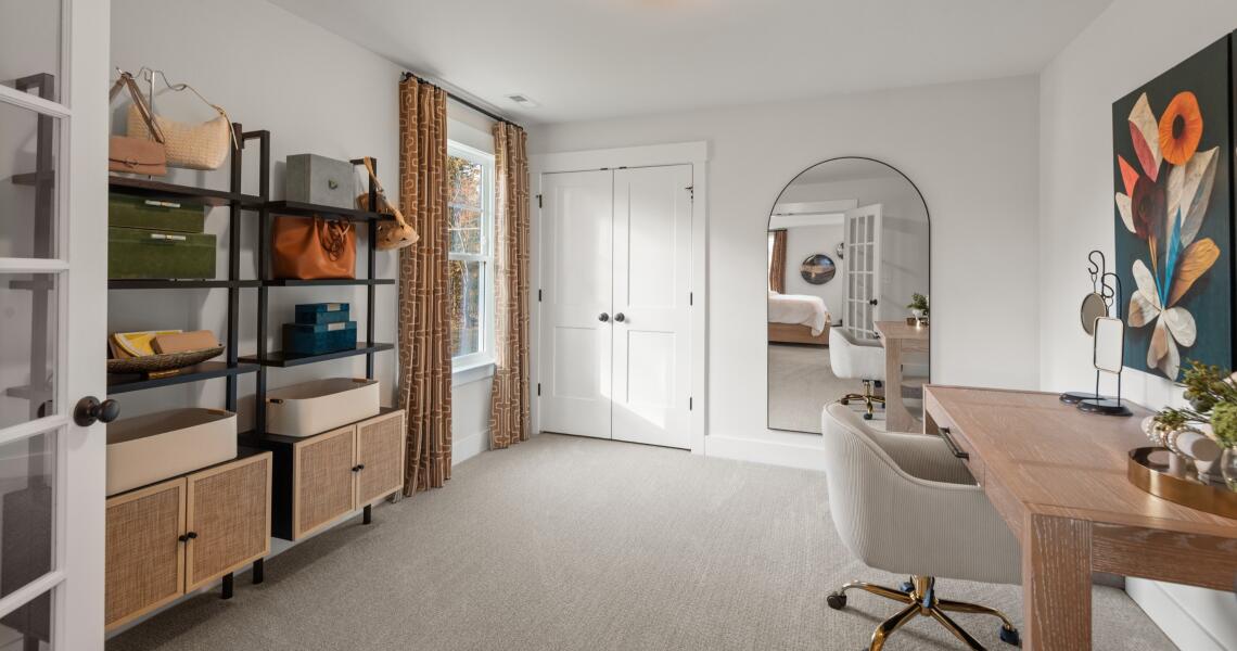 Home office off the primary bedroom