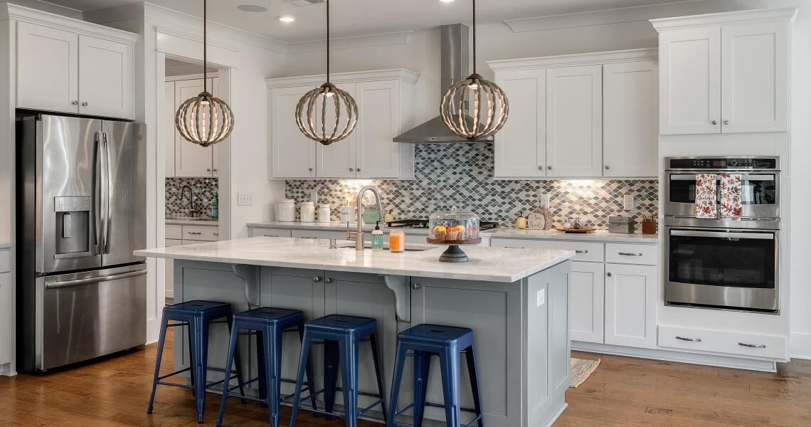 Colorful designer kitchen