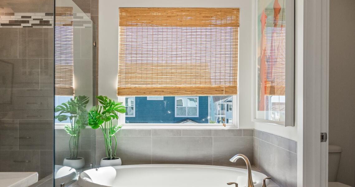 Luxury bath in primary bathroom